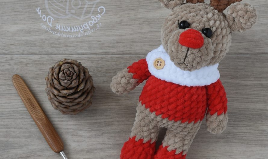 Оленёнок амигуруми крючком простая схема