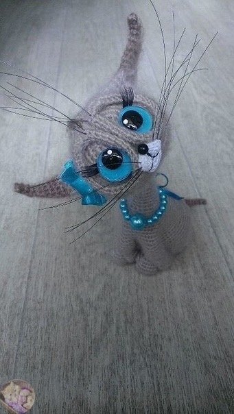 Готовый котик Амигуруми котенок