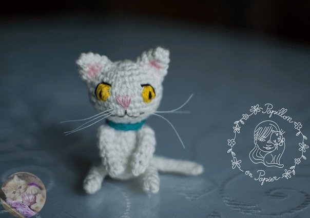 Амигуруми котенок крючком