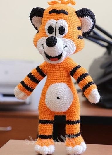 Амигуруми Тигрёнок из мультфильма «По дороге с облаками»