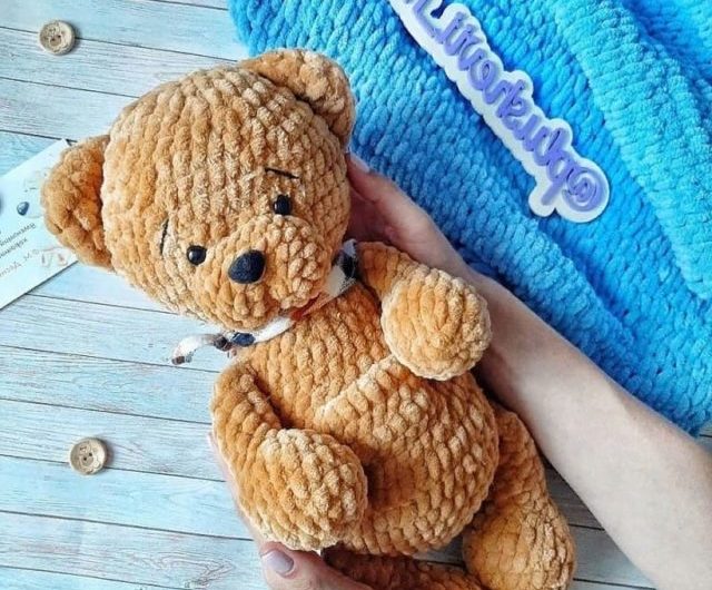 Амигуруми плюшевый мишка крючком: как связать