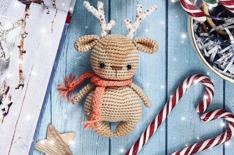 Маленький олененок крючком: схема вязания
