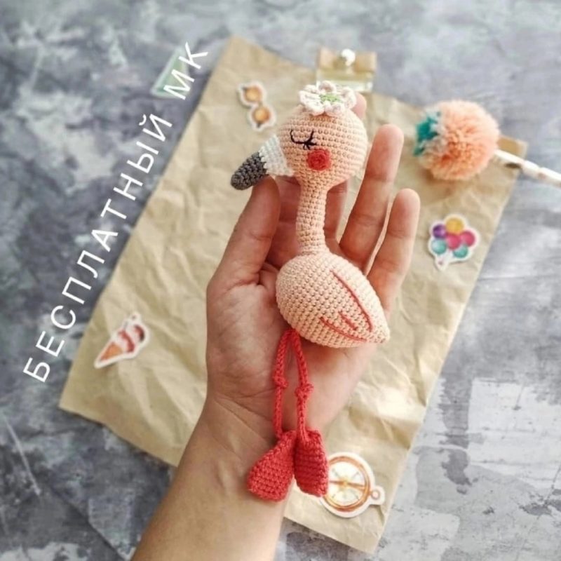 Фламинго крючком Фламинго крючком схема и описание