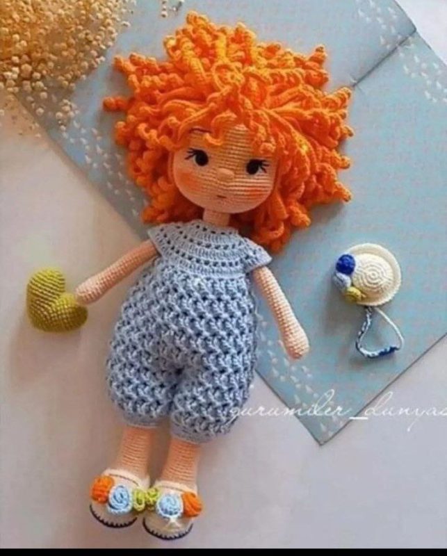 Амигуруми красивая кукла крючком