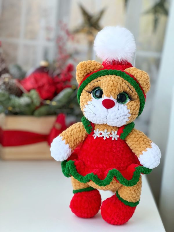 Кошечка вязаная крючком схема
