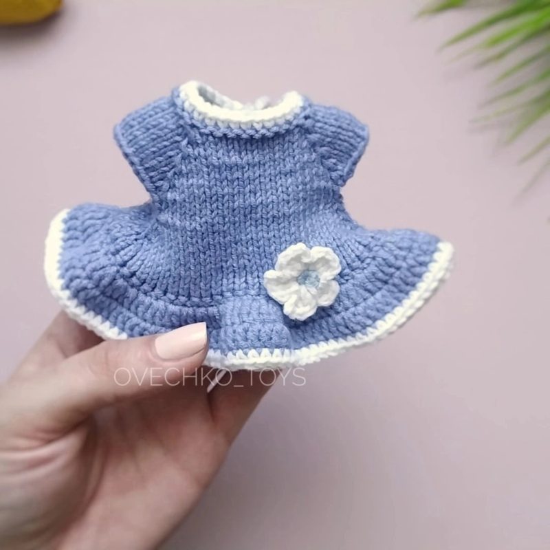 Платье для кукол крючком амигуруми