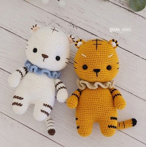 Описание тигренка амигуруми крючком Описание тигренка амигуруми крючком с подробной схемой