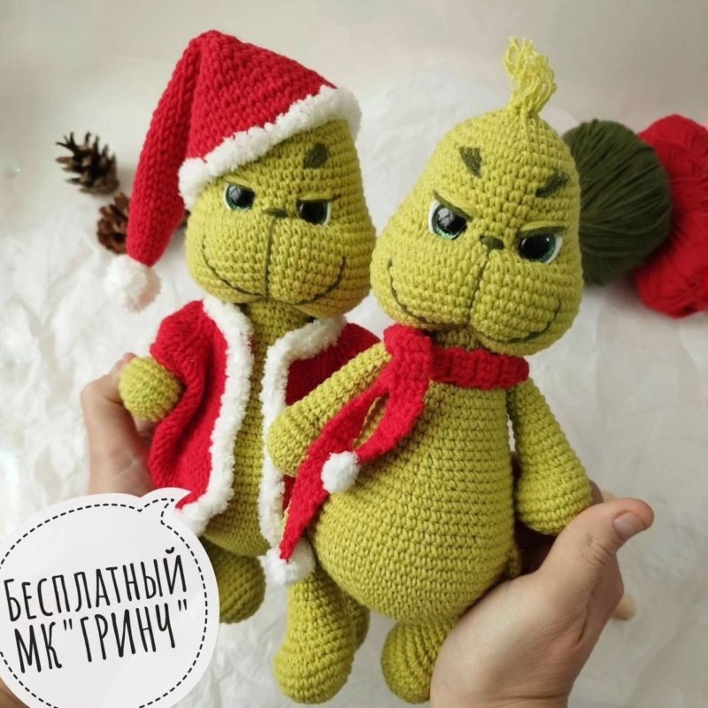 Гринч крючком схема вязания и подробное описание