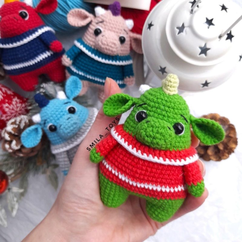 Мк дракончик амигуруми крючком и подробное описание