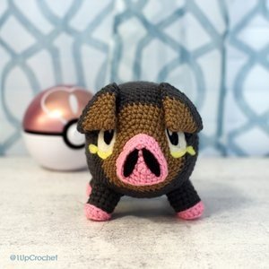Игрушки крючком покемон Лечонк