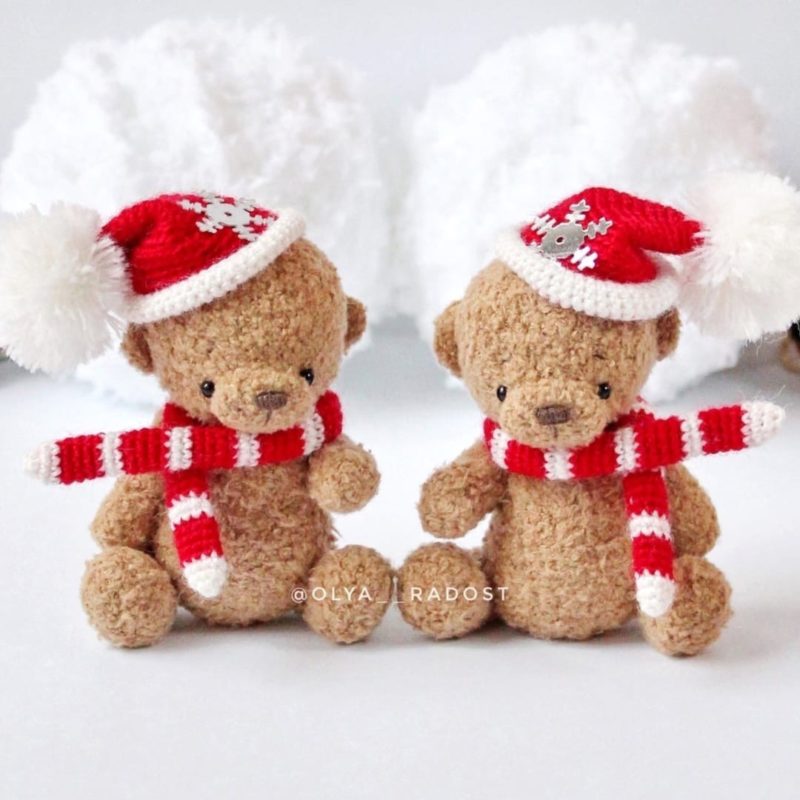 Мини мишка амигуруми крючком