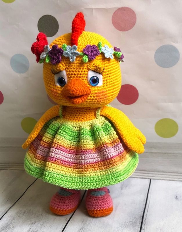 Вязаная игрушка цыпленок крючком Вязаная игрушка цыпленок крючком