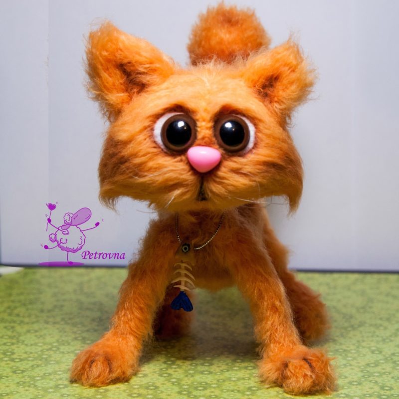 Вязаный крючком кот амигуруми Вязаный крючком кот амигуруми