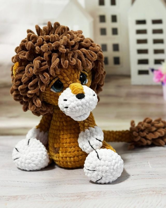 Львенок амигуруми крючком схема