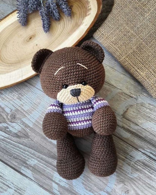 Мишка амигуруми крючком с описанием