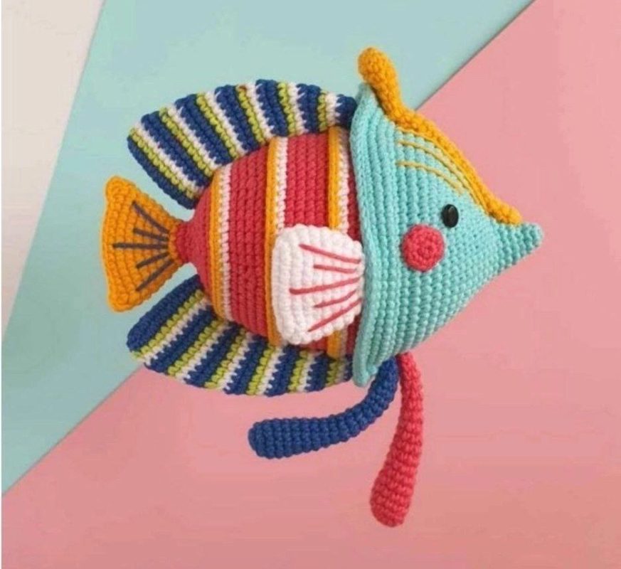 Рыбка крючком схема Рыбка крючком схема и описание амигуруми бесплатно